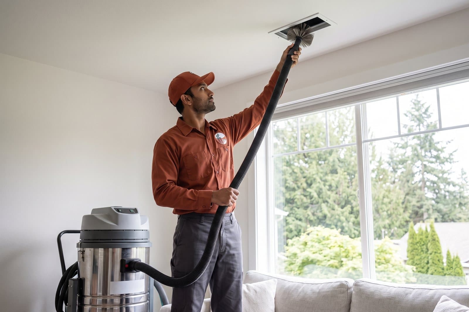 Residential air duct cleaning