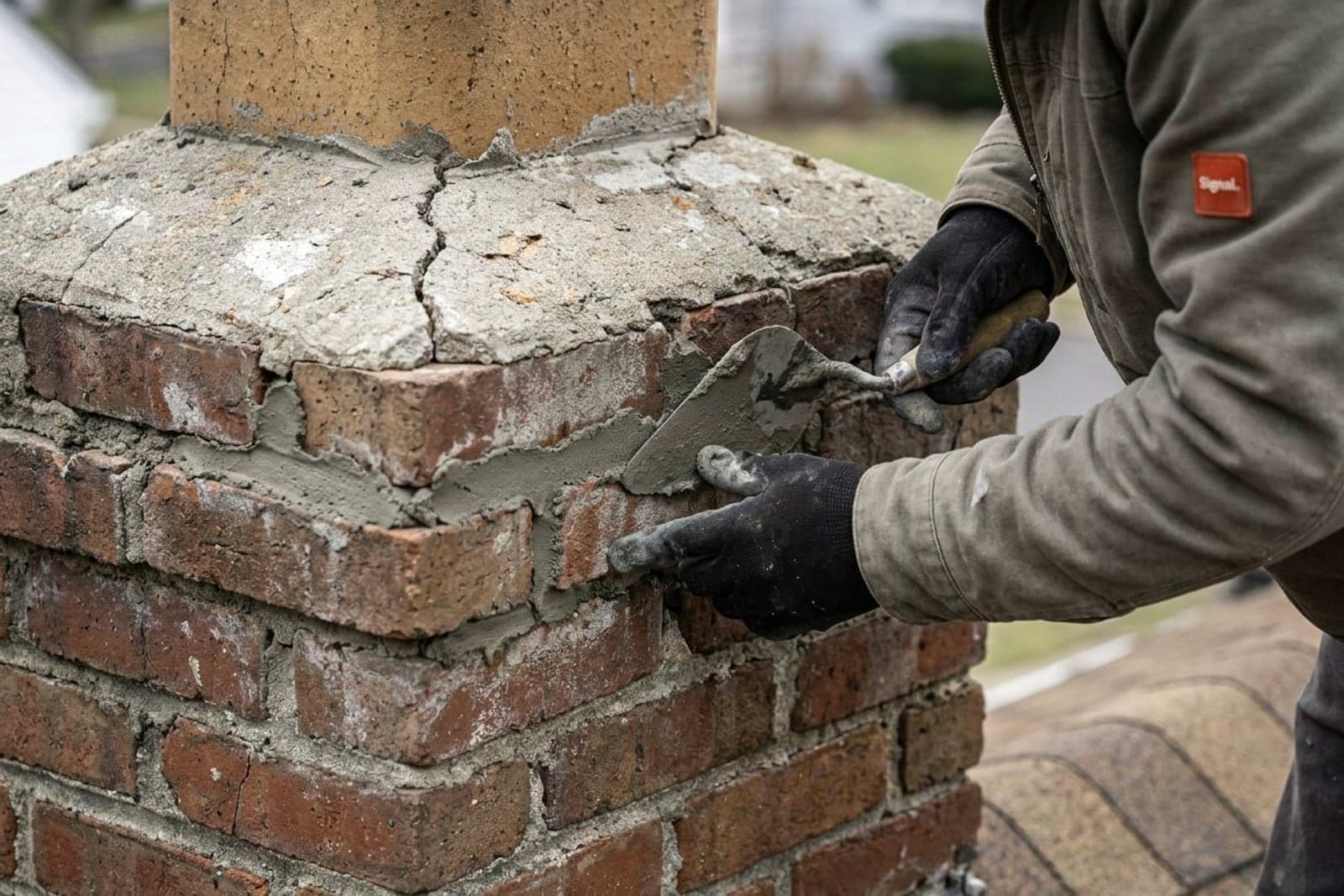 Masonry Repair (Crown / Repointing) in Washington — chimney crown repair and repointing